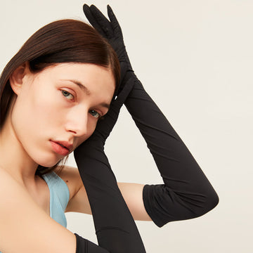 Women's Long Arm Sleeves Sun Protection Gloves UPF 50+